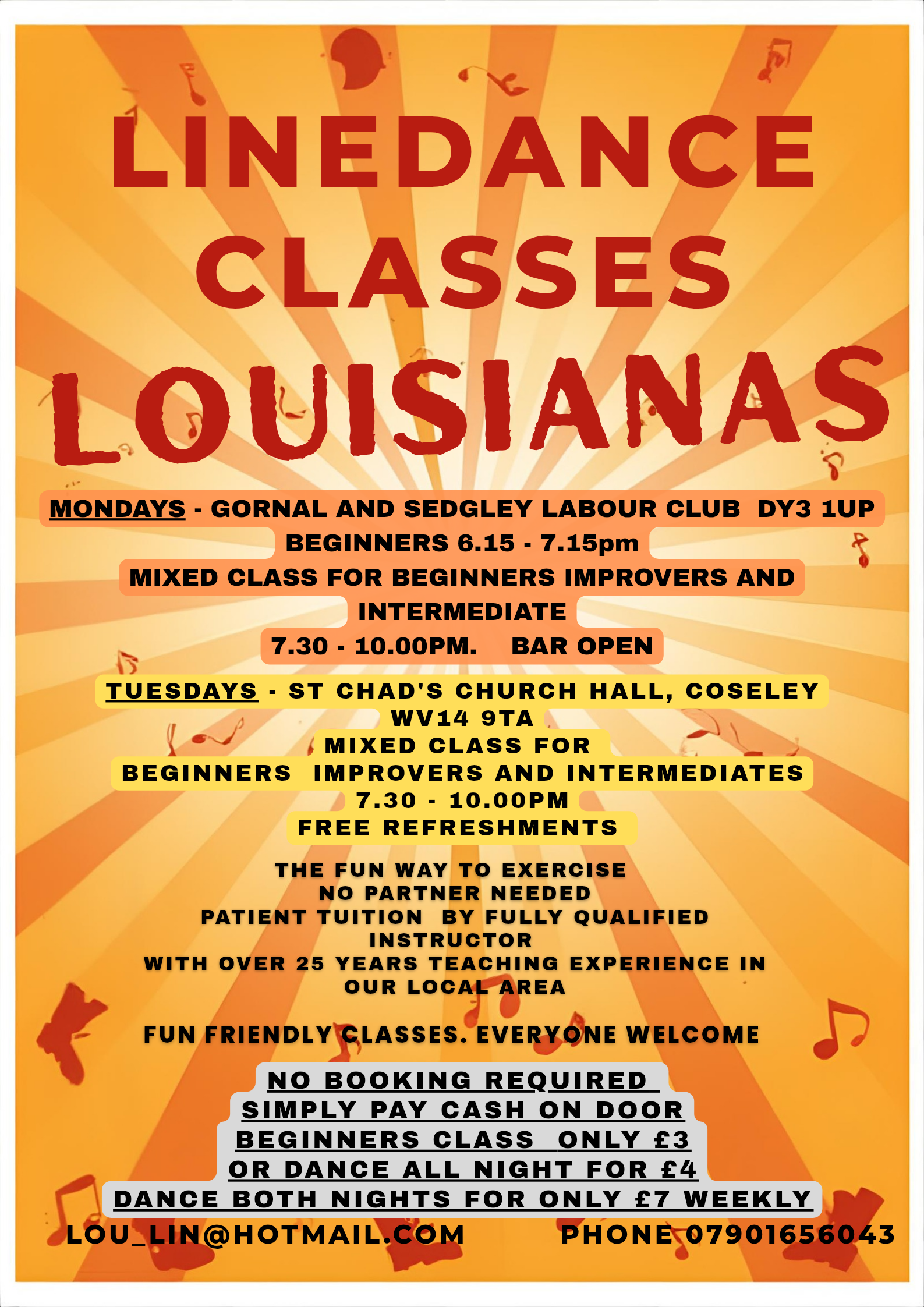 Gornal and Sedgley Labour Club - Line Dance Classes